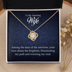To My Amazing Wife - Love Knot Necklace