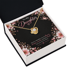 To My Daughter - Love Knot Necklace