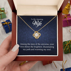 To My Amazing Wife - Love Knot Necklace
