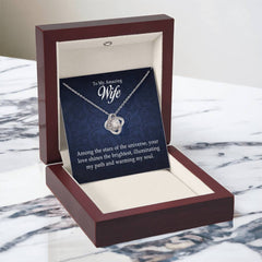 To My Amazing Wife - Love Knot Necklace