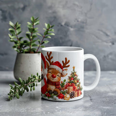 Santa & Friends – Magical Christmas Ceramic Mug White