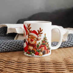 Santa & Friends – Magical Christmas Ceramic Mug White