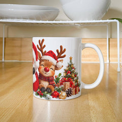 Santa & Friends – Magical Christmas Ceramic Mug White