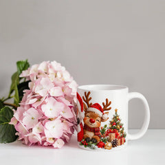 Santa & Friends – Magical Christmas Ceramic Mug White